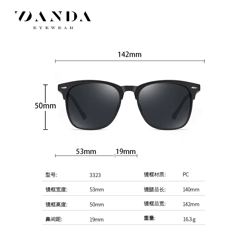 New Polarized Sunglasses for Men 142mm 3323 - Image 10