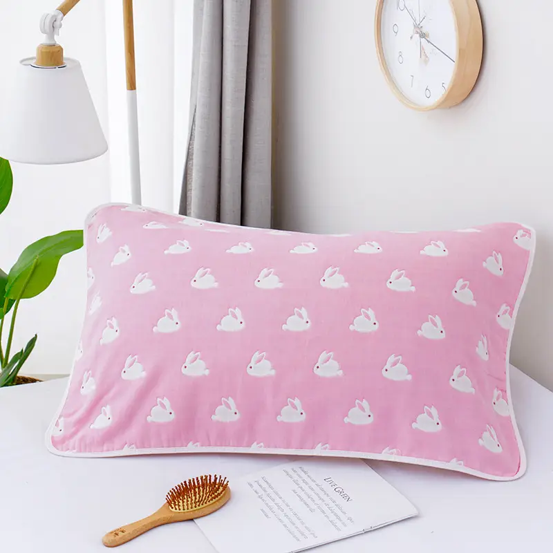 Children Cotton Cartoon Pillow Towel Set Blue - Image 3
