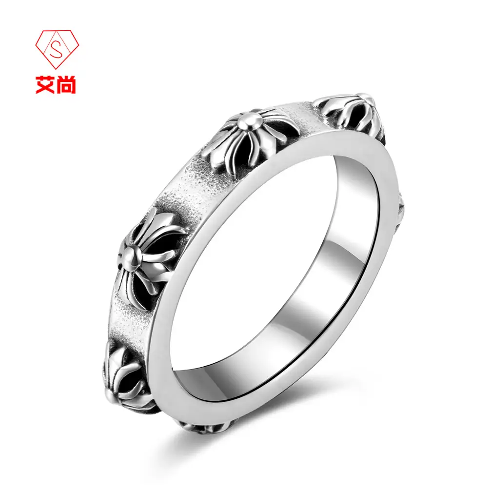 Men's Black Titanium Stainless Steel Ring — feature 37