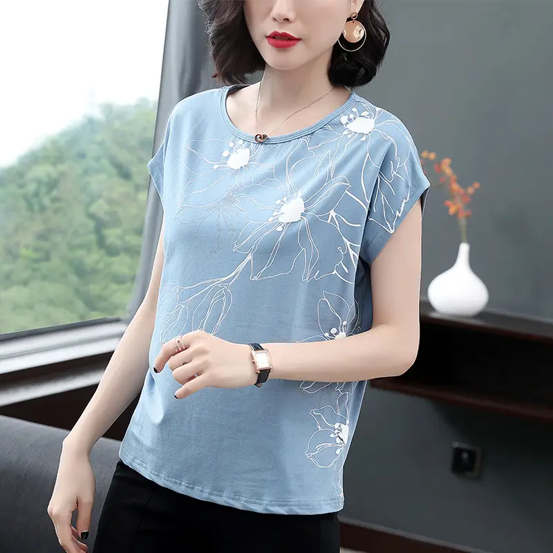 2023 Cotton Batwing T-Shirt Large Women Medium - Image 3