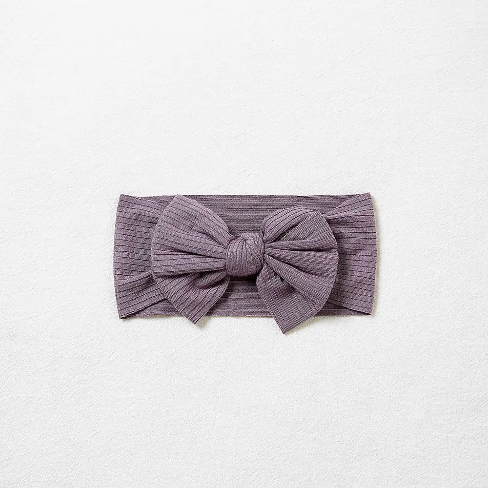 Brown Knit Bow Baby Headband for Girls - Image 28
