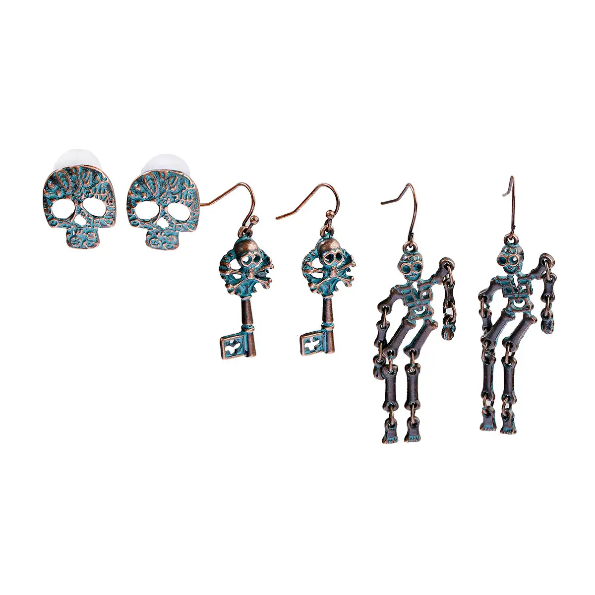 3-piece Retro Metallic Earrings Set for Women - Image 12