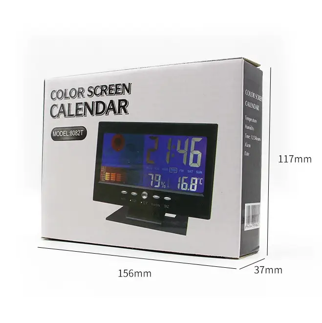 LED Weather Clock with Temperature & Humidity Display - Image 3