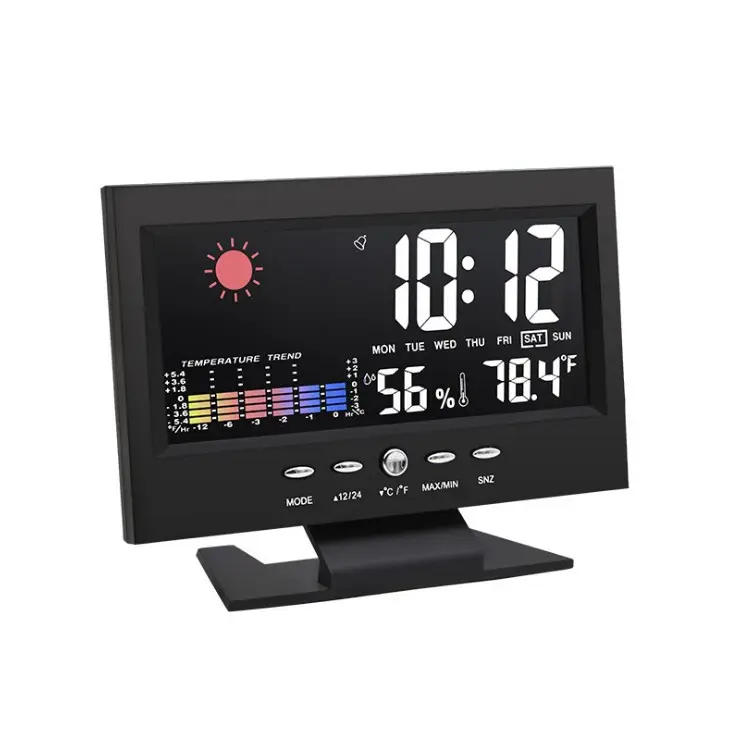 LED Weather Clock with Temperature & Humidity Display - Image 4