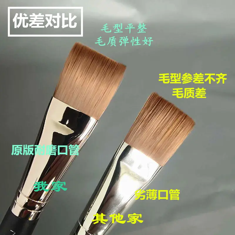 191 Flat Head Makeup Brush for Foundation & Mask - Image 3