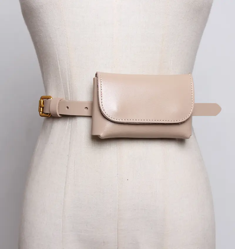 Red Leather Belt with Gold Clasp for Women - Image 11
