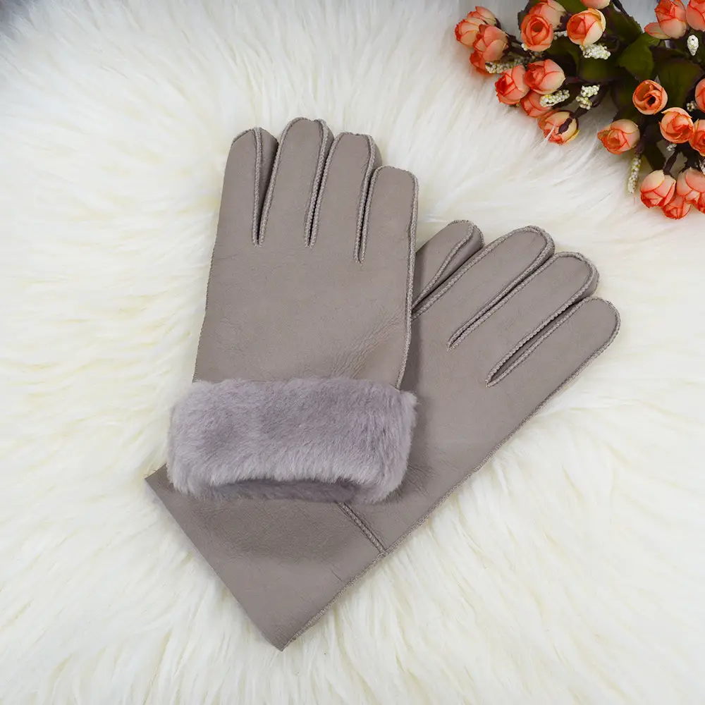 Men's Winter Fur Gloves Warm Motorcycle Riding Cold Proof - Image 6