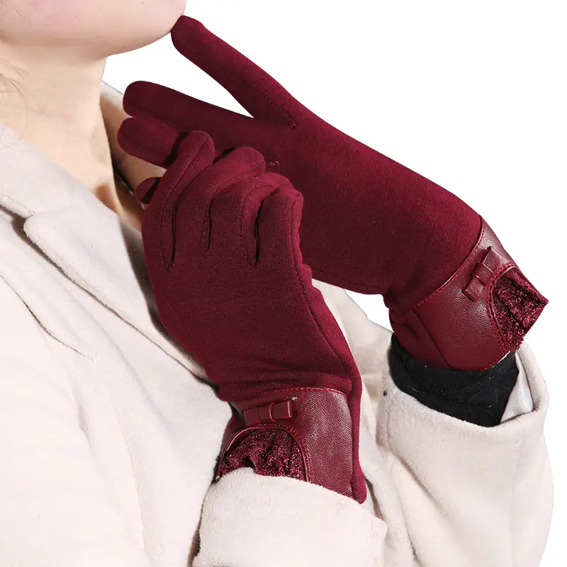 Men's Winter Fur Gloves Warm Motorcycle Riding Cold Proof — feature 1