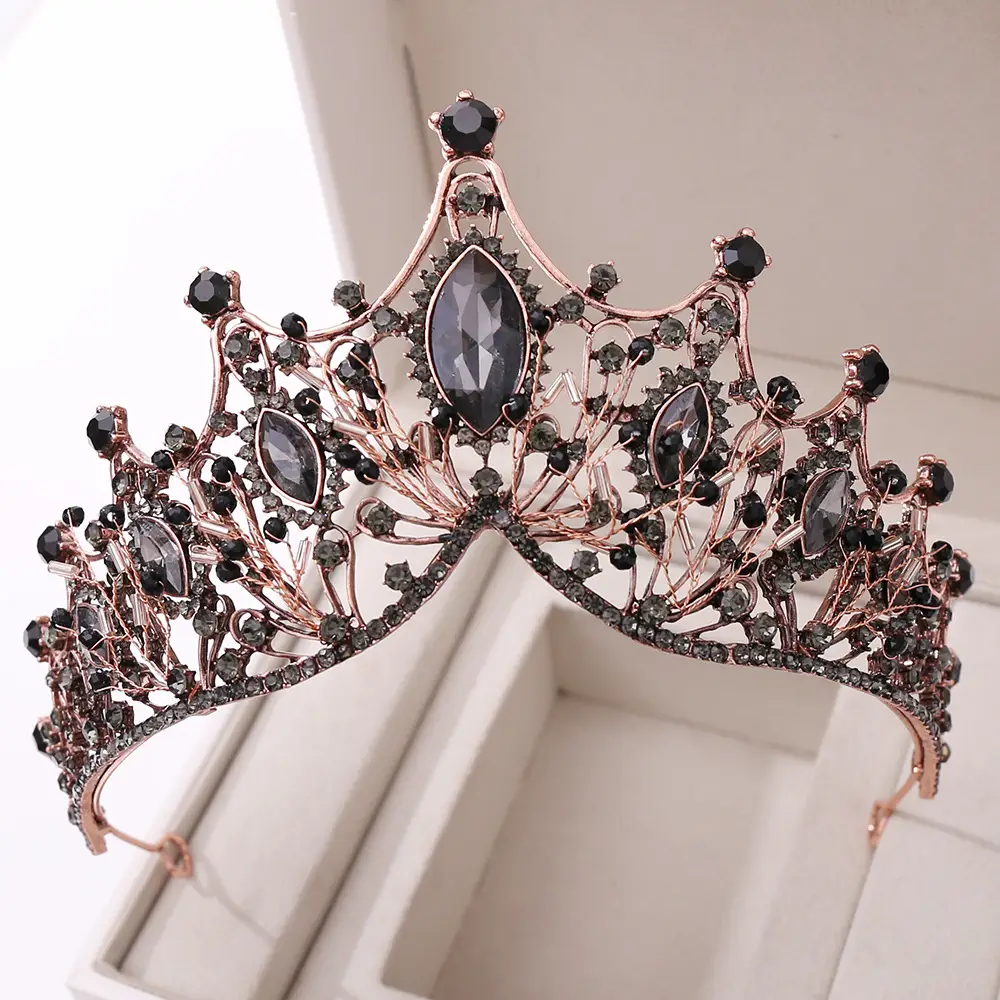 Korean Classic Wedding Headband with Crystal Embellishment - Image 23