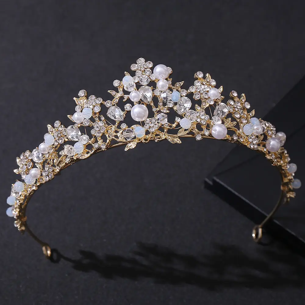Korean Classic Wedding Headband with Crystal Embellishment - Image 13