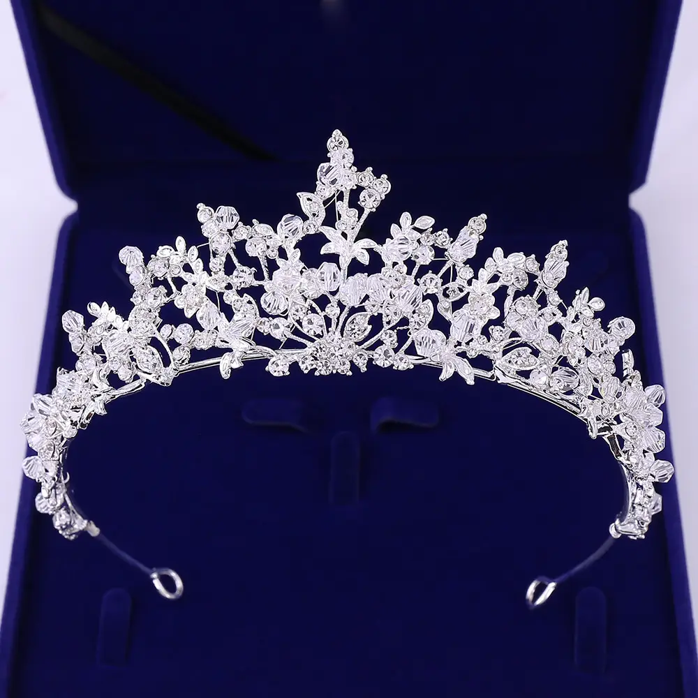 Korean Classic Wedding Headband with Crystal Embellishment - Image 16