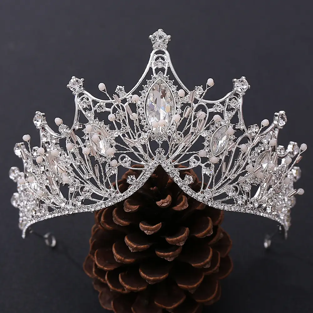 Korean Classic Wedding Headband with Crystal Embellishment - Image 21