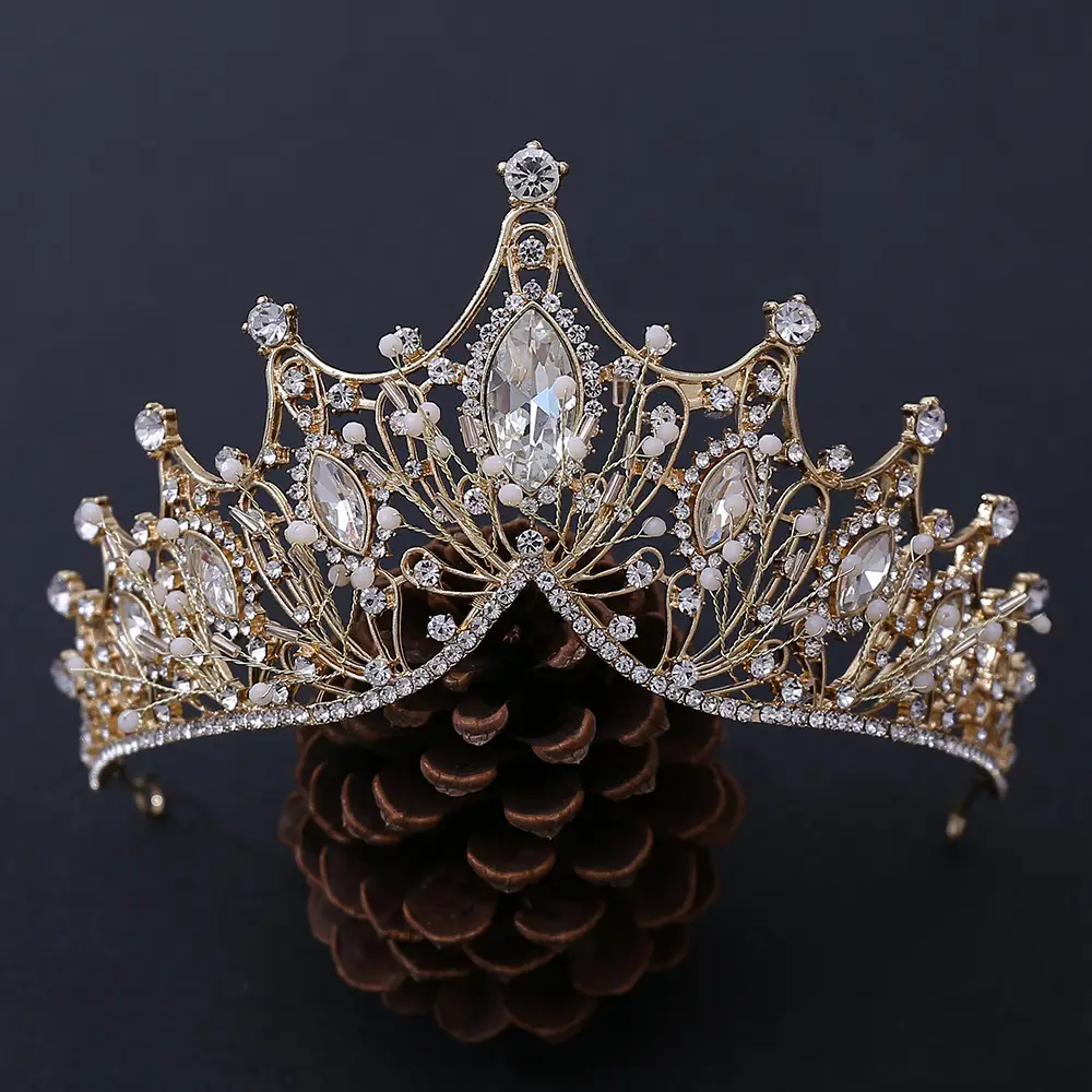 Korean Classic Wedding Headband with Crystal Embellishment - Image 22