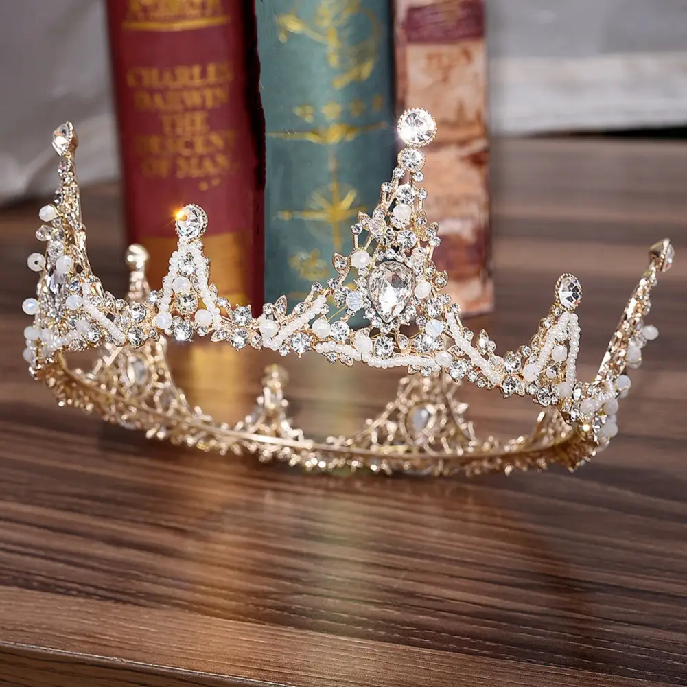 Korean Classic Wedding Headband with Crystal Embellishment - Image 28