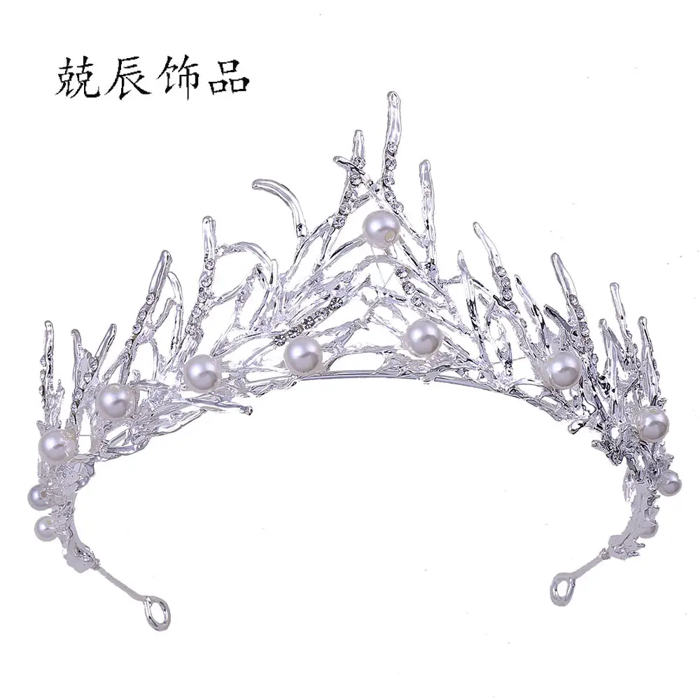 Korean Classic Wedding Headband with Crystal Embellishment - Image 3