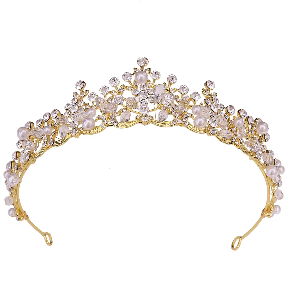 Korean Classic Wedding Headband with Crystal Embellishment - Image 5
