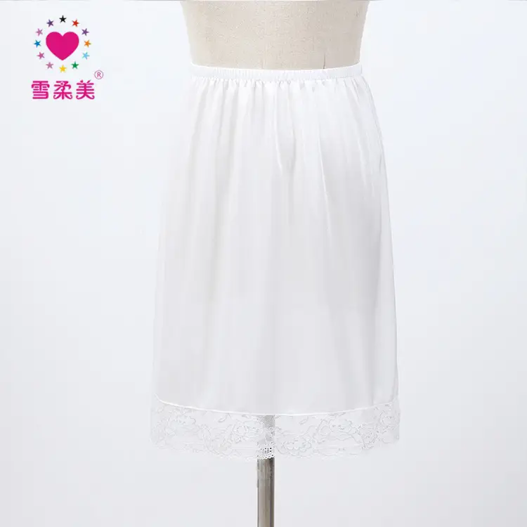 White 45cm Lace Hem Skirt for Women — feature 7