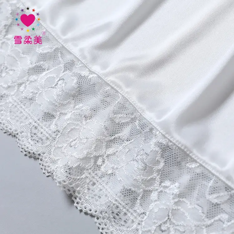 White 45cm Lace Hem Skirt for Women — feature 9