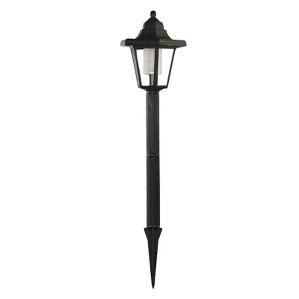 Solar Retro Hexagonal Wall Lamp Outdoor Black