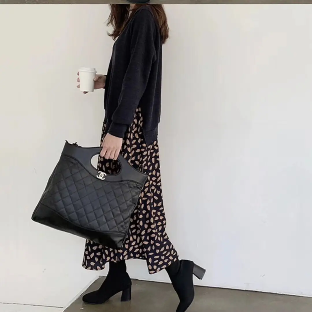 2025 Korean Patchwork Long Sleeve Dress Black White - Image 4