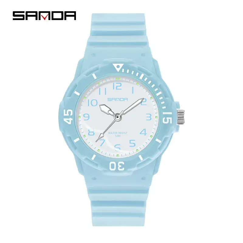 Sanda Black Analog Wristwatch for Girls - Image 3