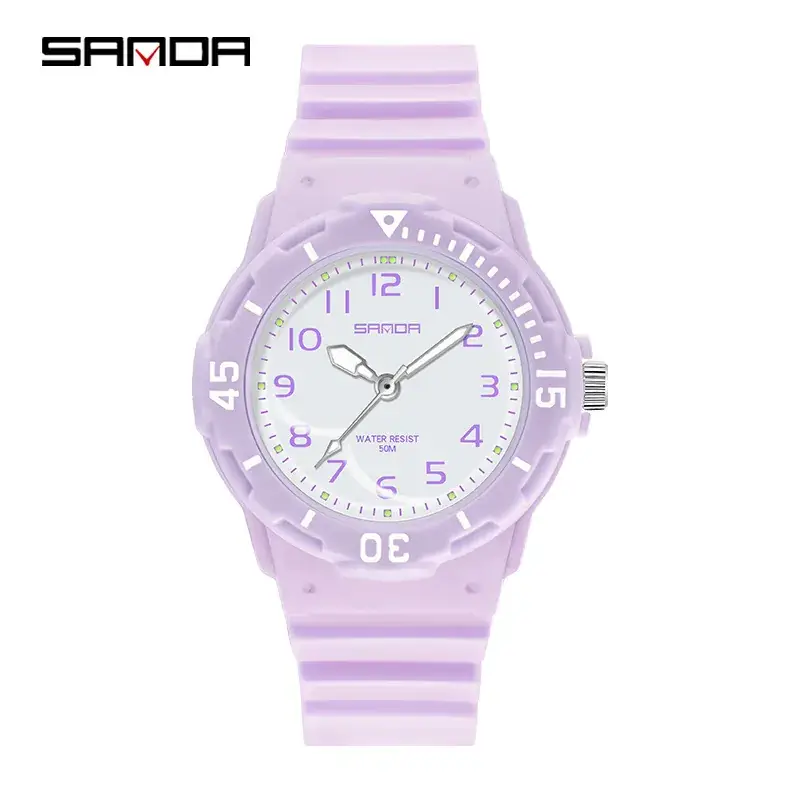 Sanda Black Analog Wristwatch for Girls - Image 4