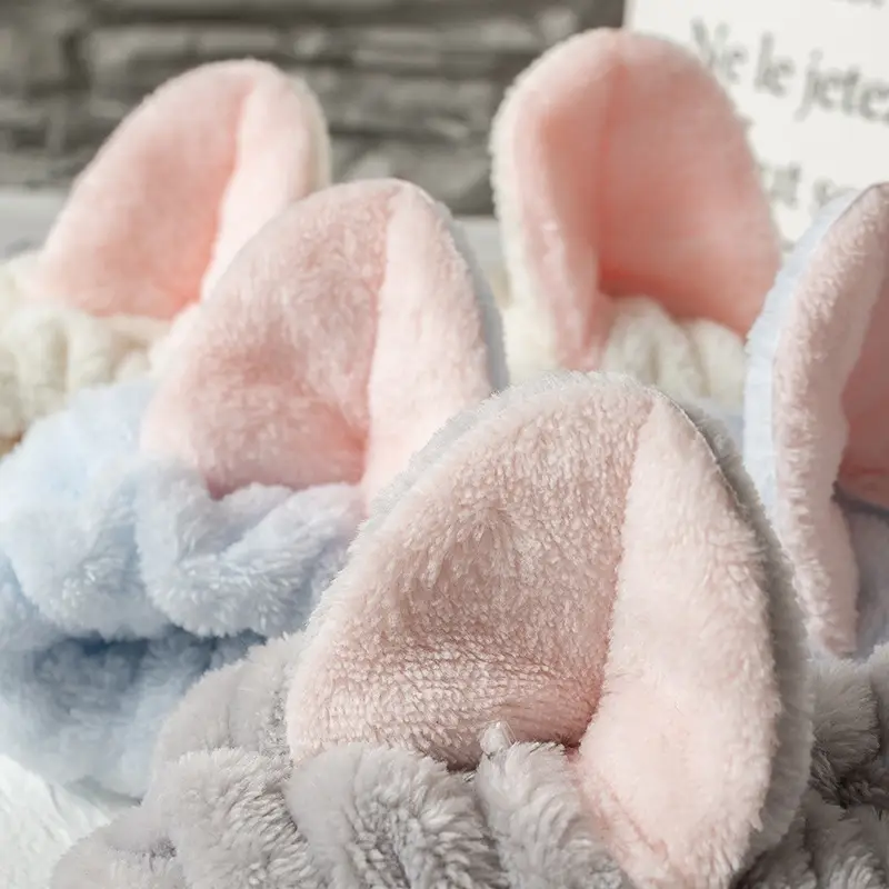 Three-Dimensional Cat Ears Hair Band Flannel Sports Makeup Face Wash Hair Accessories Small Gifts - Image 9