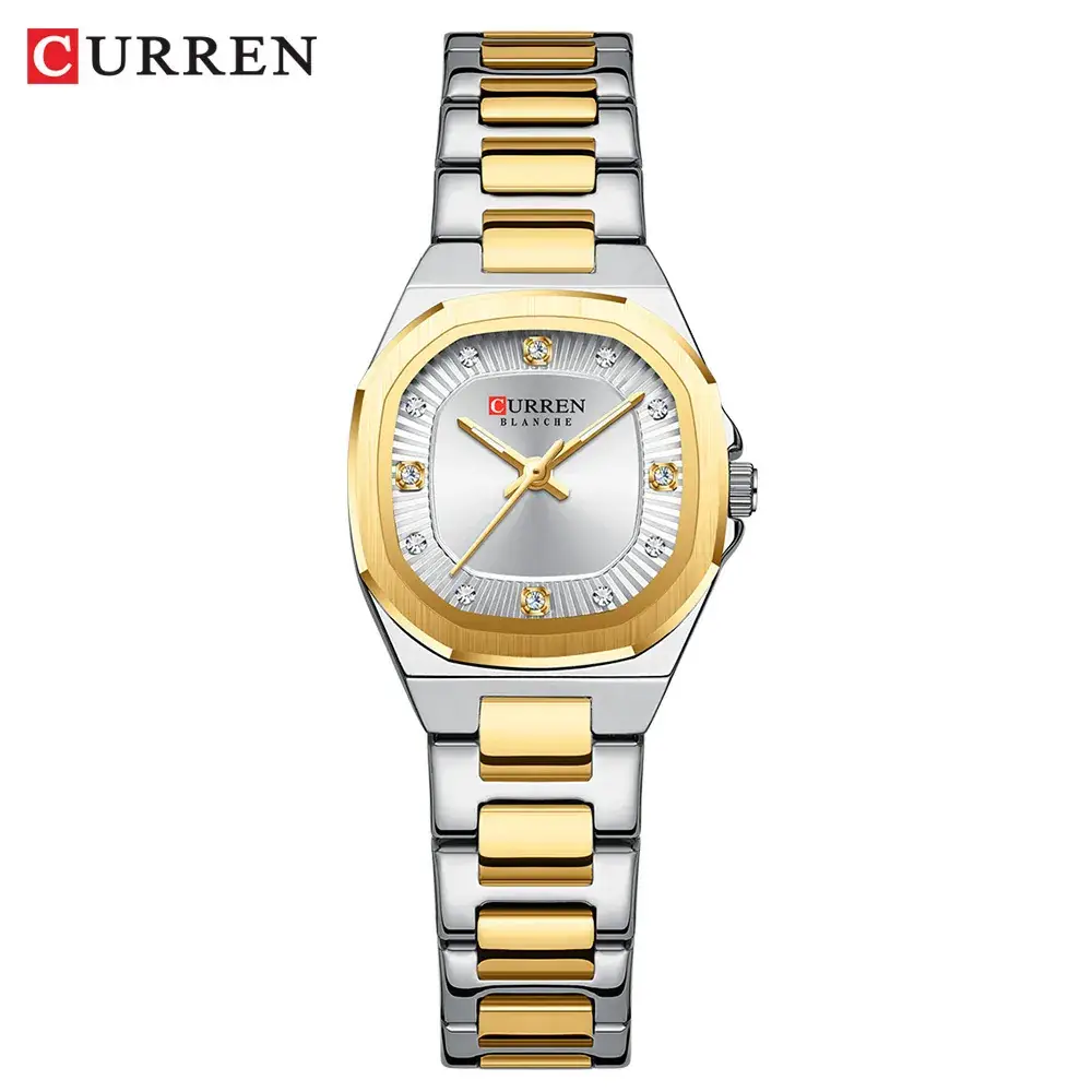 Curren Women's Blue Dial Quartz Watch Steel Band - Image 4