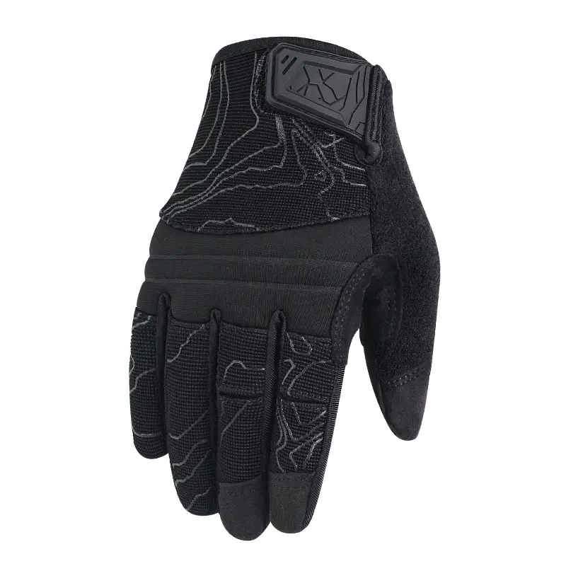 Cross-Border Outdoor Full Finger Combat Gloves Mountaineering Sports Non-Slip Cycling Motorcycle Touch Screen Breathable Tactical Gloves