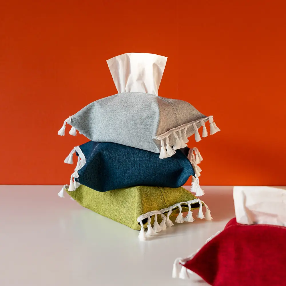 Ins Style Cotton Linen Tissue Bags Set of 5 - Image 7