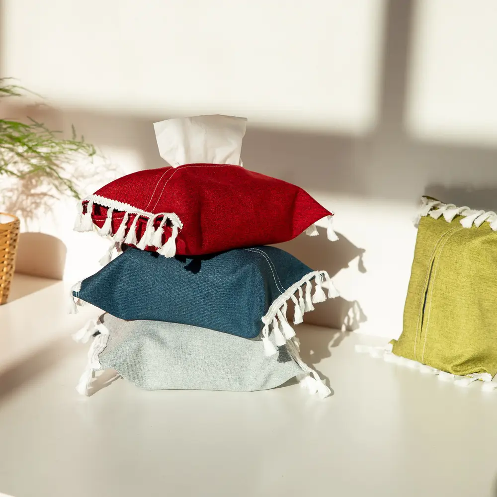 Ins Style Cotton Linen Tissue Bags Set of 5 - Image 8
