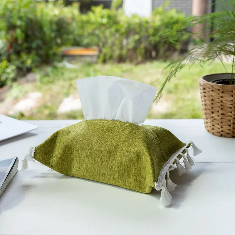 Ins Style Cotton Linen Tissue Bags Set of 5 - Image 5