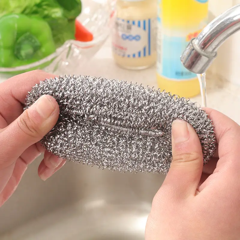 Stainless Steel Kitchen Cleaning Wire Ball 410 High Strength - Image 3