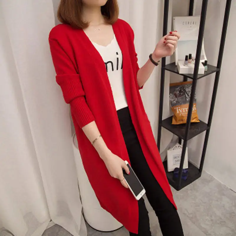 Women Korean Style Knitted Cardigan Jacket All Match - Image 5