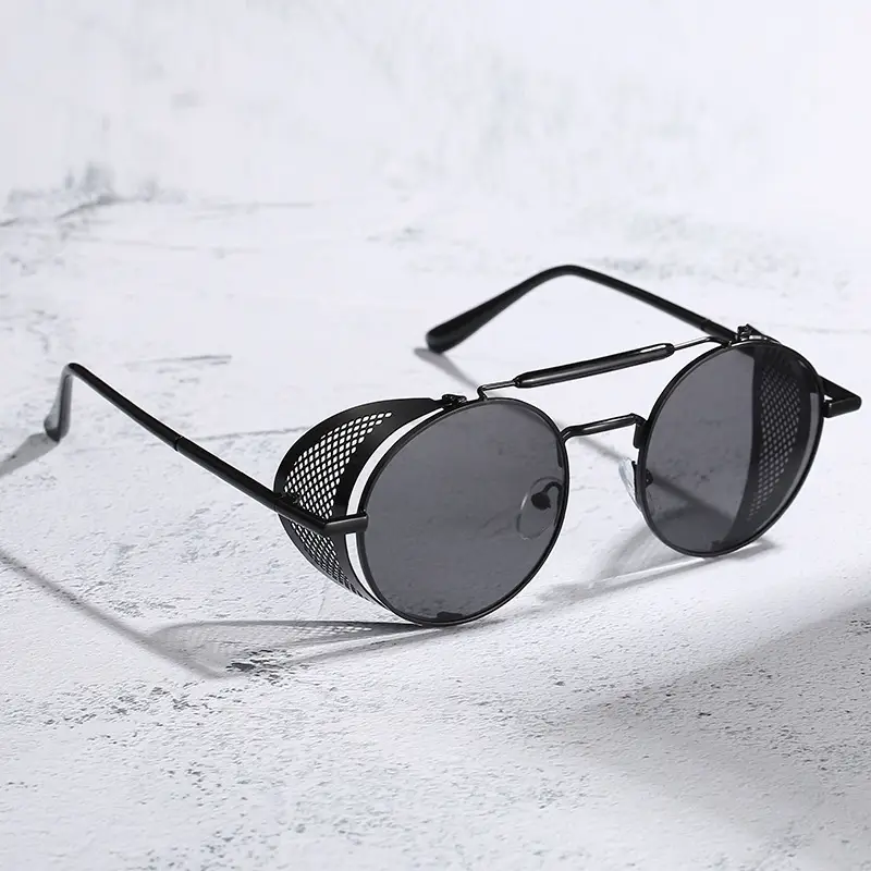 European American Retro Sunglasses with Mesh Frame - Image 10