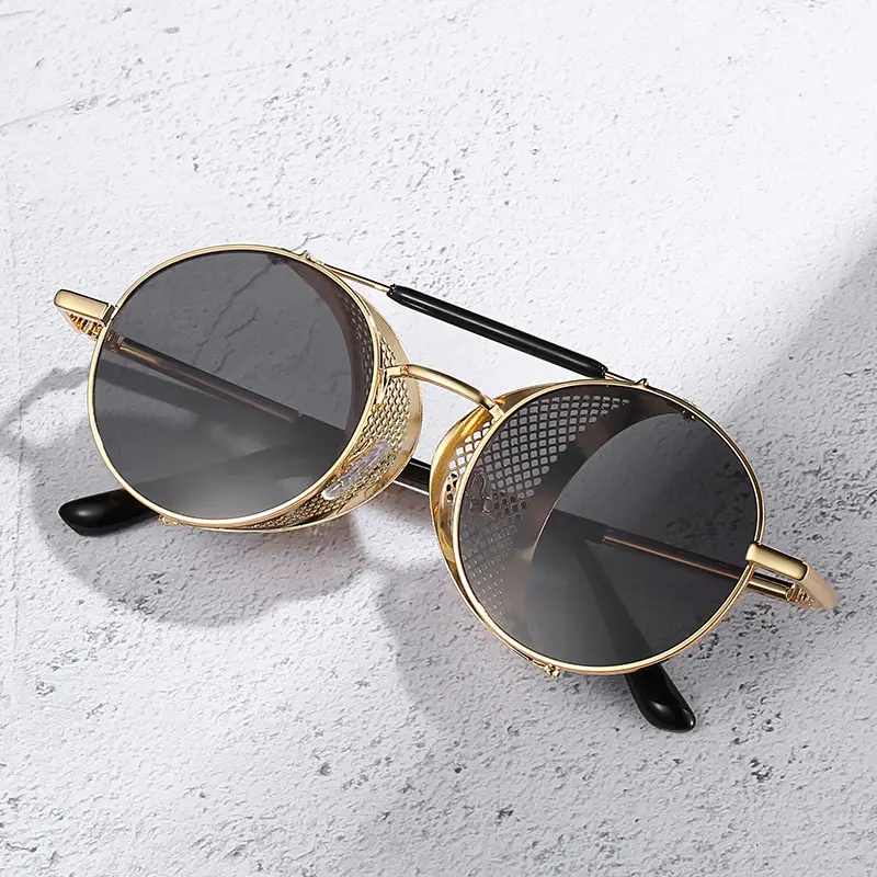 European American Retro Sunglasses with Mesh Frame - Image 12