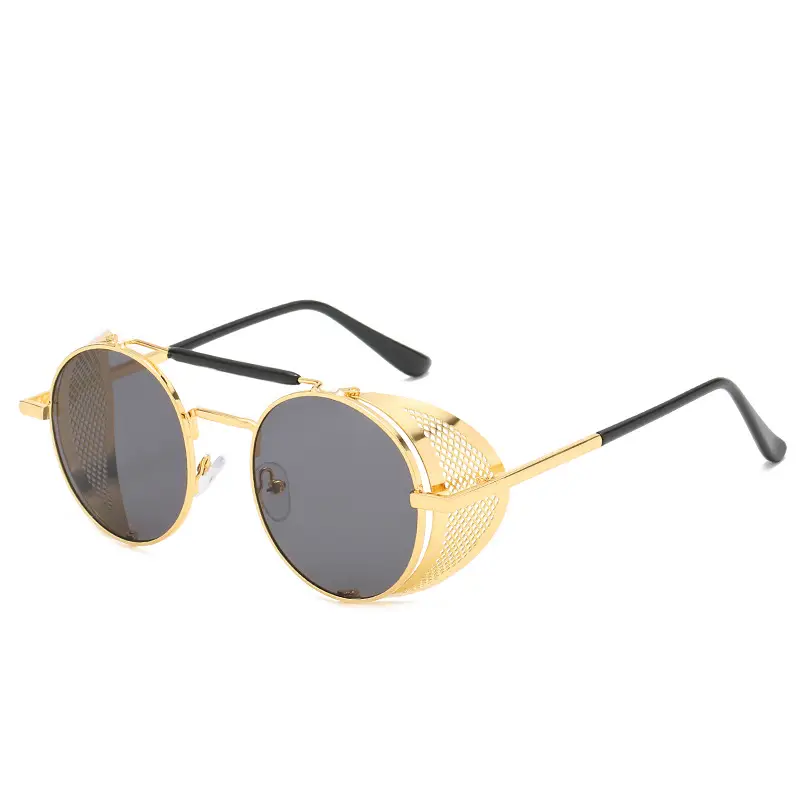 European American Retro Sunglasses with Mesh Frame - Image 2