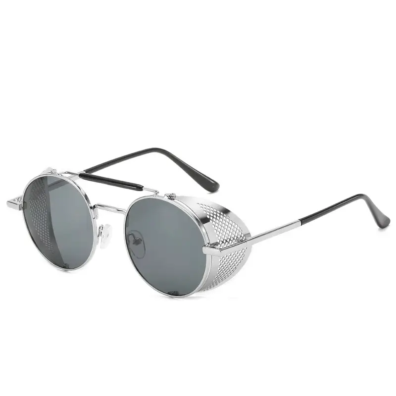 European American Retro Sunglasses with Mesh Frame - Image 3