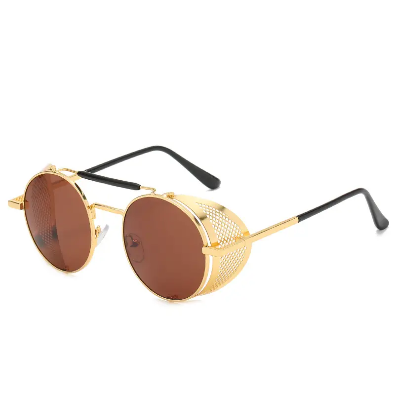 European American Retro Sunglasses with Mesh Frame - Image 4