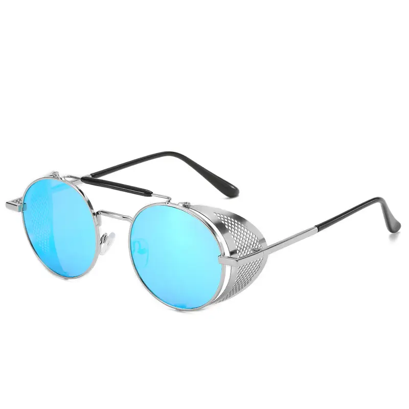 European American Retro Sunglasses with Mesh Frame - Image 7
