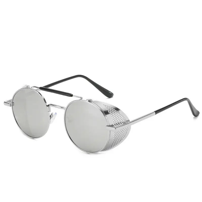 European American Retro Sunglasses with Mesh Frame - Image 8