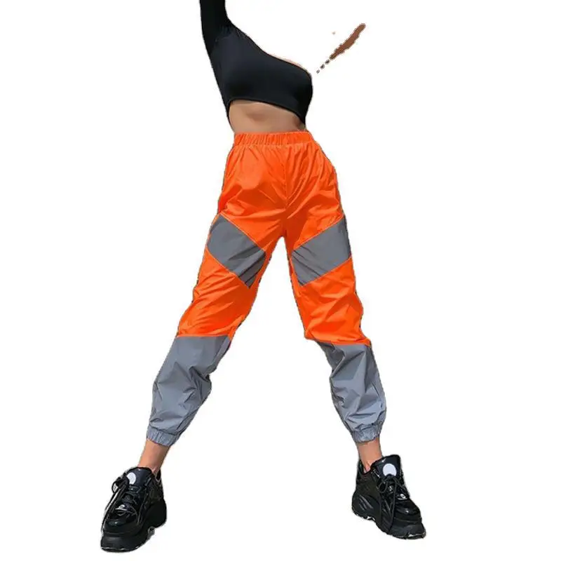 2024 Pink Grey Jogger Pants with Reflective Stripe - Image 8