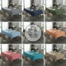 Red Black Checkered Tablecloth for Christmas Party Dining Set — feature 16