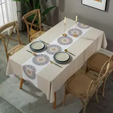 Red Black Checkered Tablecloth for Christmas Party Dining Set — feature 18