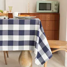 Red Black Checkered Tablecloth for Christmas Party Dining Set — feature 8
