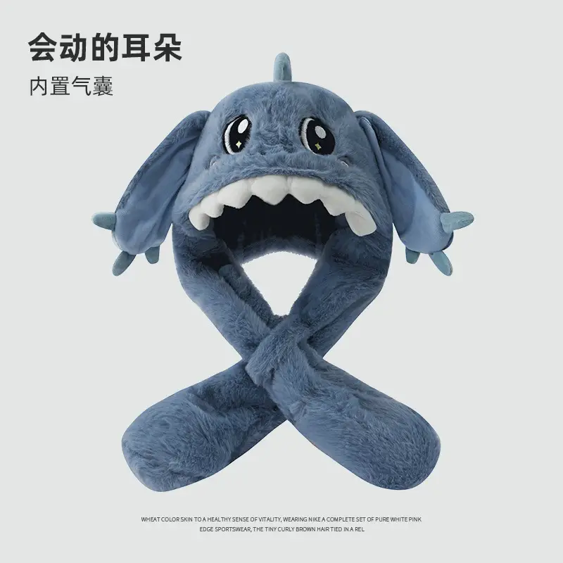 Cute Blue Shark Crossbody Scarf for Women