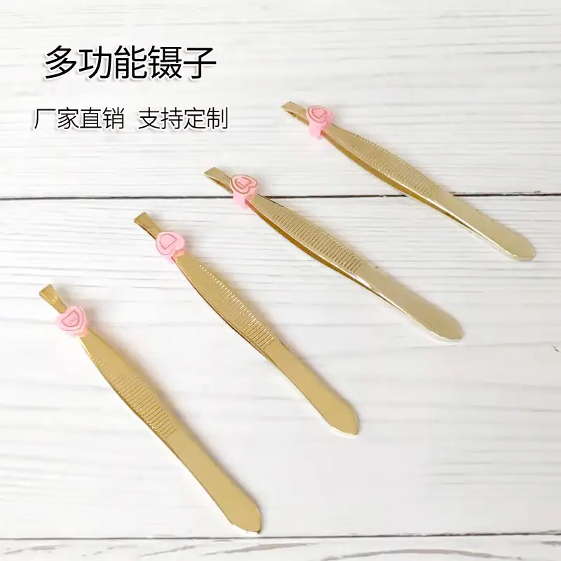 Stainless Steel Golden Eyebrow Clip Tools for Precision Trimming - Image 6