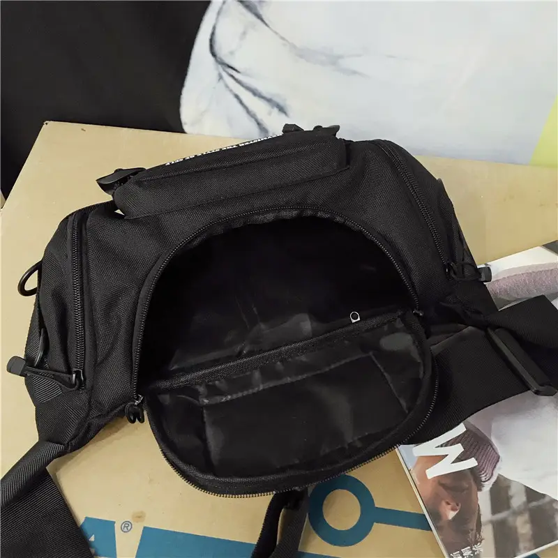 Men's Black Water-Repellent Crossbody Bag Large Capacity - Image 3