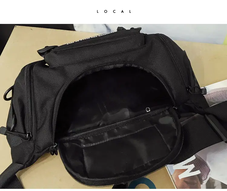 Men's Black Water-Repellent Crossbody Bag Large Capacity — feature 34