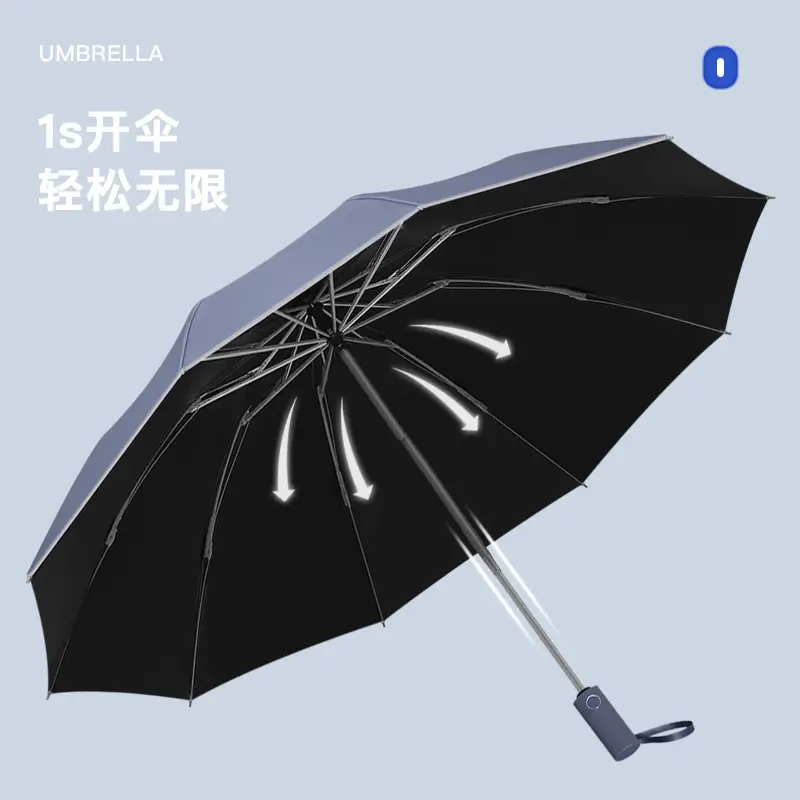 Fully Automatic Reverse Folding Umbrella for Men Women Large - Image 7